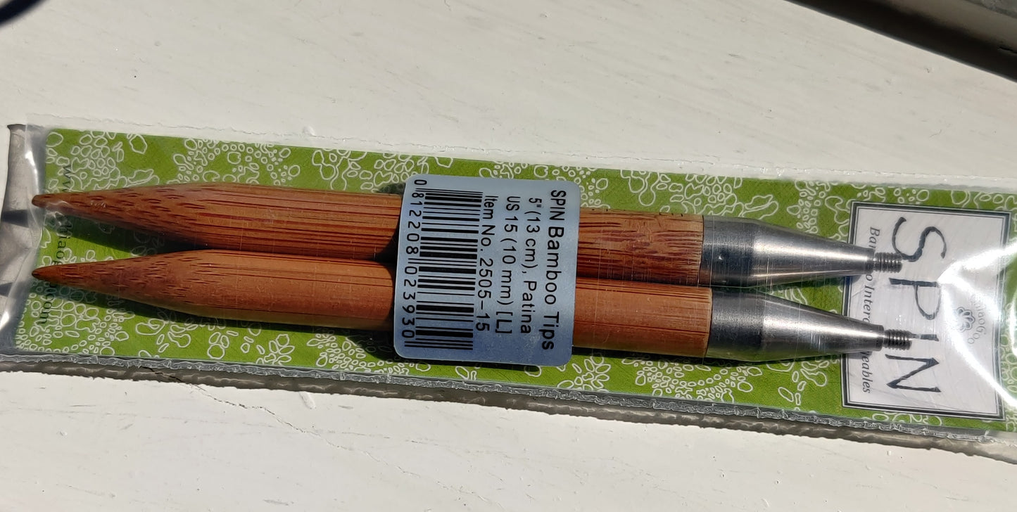 ChiaoGoo SPIN bamboo tips 13 cm