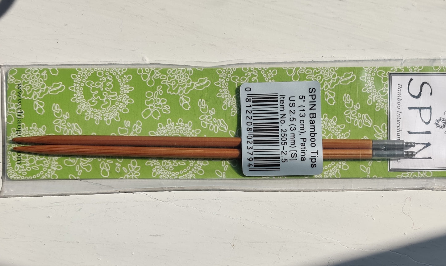 ChiaoGoo SPIN bamboo tips 13 cm