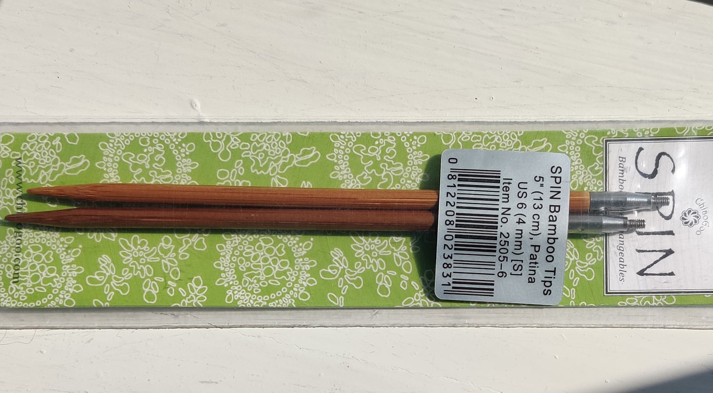 ChiaoGoo SPIN bamboo tips 13 cm