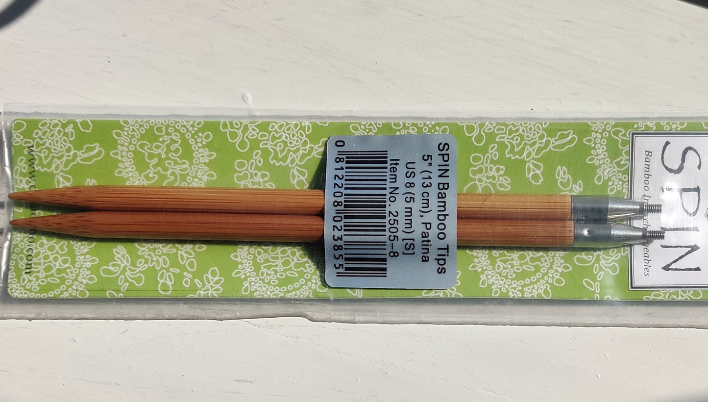 ChiaoGoo SPIN bamboo tips 13 cm